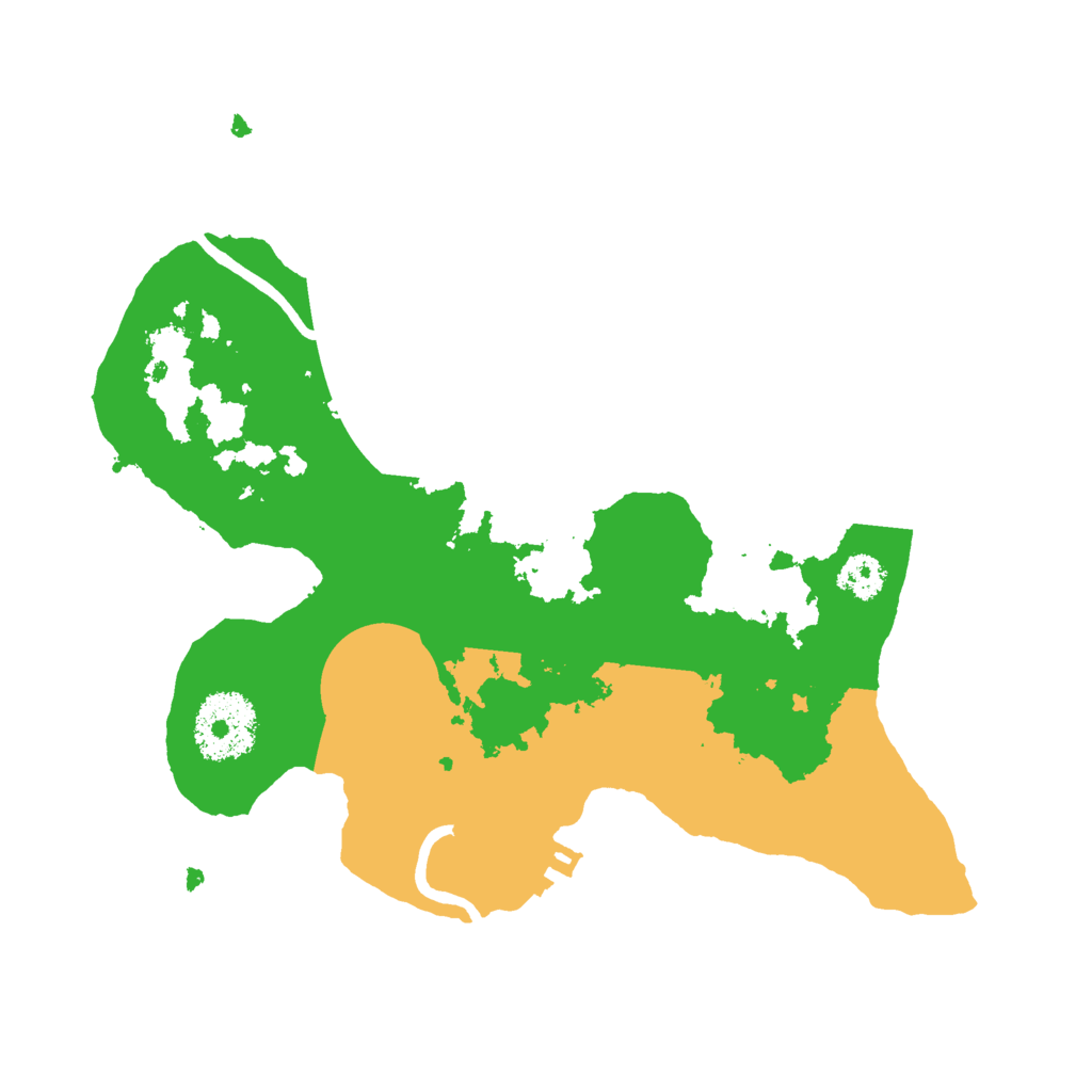 Biome Rust Map: Procedural Map, Size: 2500, Seed: 7623578