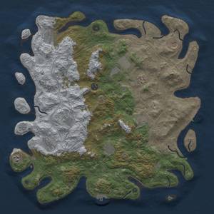 Thumbnail Rust Map: Procedural Map, Size: 4500, Seed: 1912386212, 20 Monuments