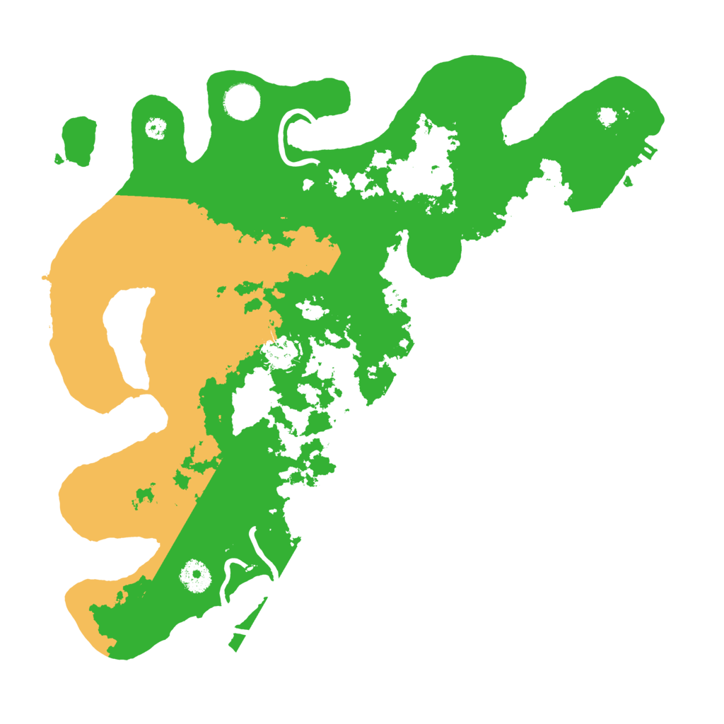 Biome Rust Map: Procedural Map, Size: 3500, Seed: 317