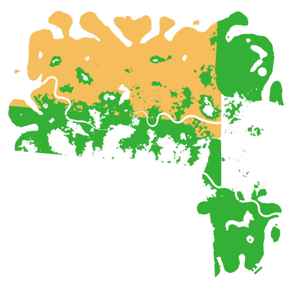 Biome Rust Map: Procedural Map, Size: 6000, Seed: 122087718