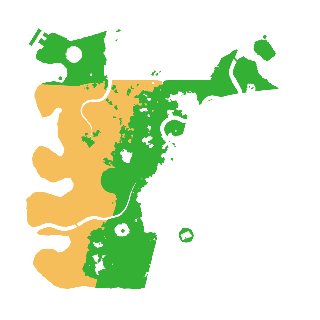 Biome Rust Map: Procedural Map, Size: 3500, Seed: 43573