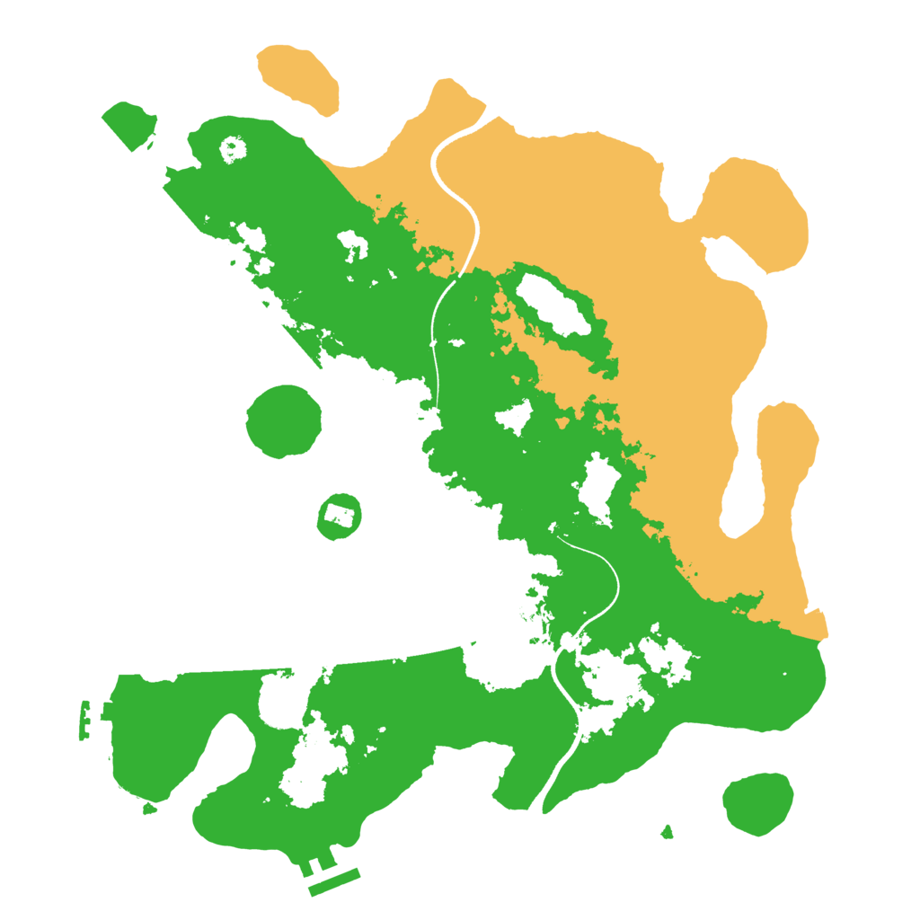 Biome Rust Map: Procedural Map, Size: 3500, Seed: 809648152