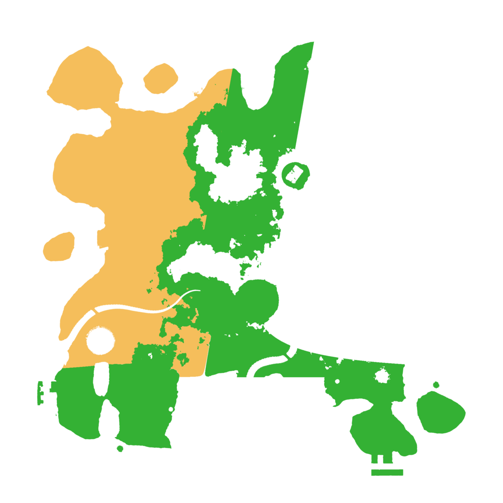 Biome Rust Map: Procedural Map, Size: 3200, Seed: 1820001993