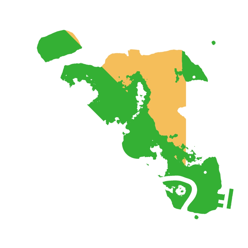 Biome Rust Map: Procedural Map, Size: 2500, Seed: 54234