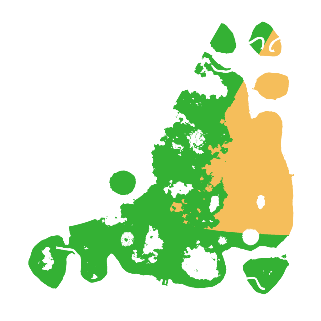 Biome Rust Map: Procedural Map, Size: 3500, Seed: 16558