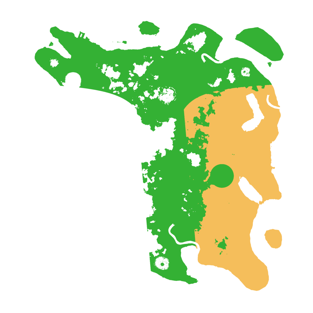 Biome Rust Map: Procedural Map, Size: 3500, Seed: 228291