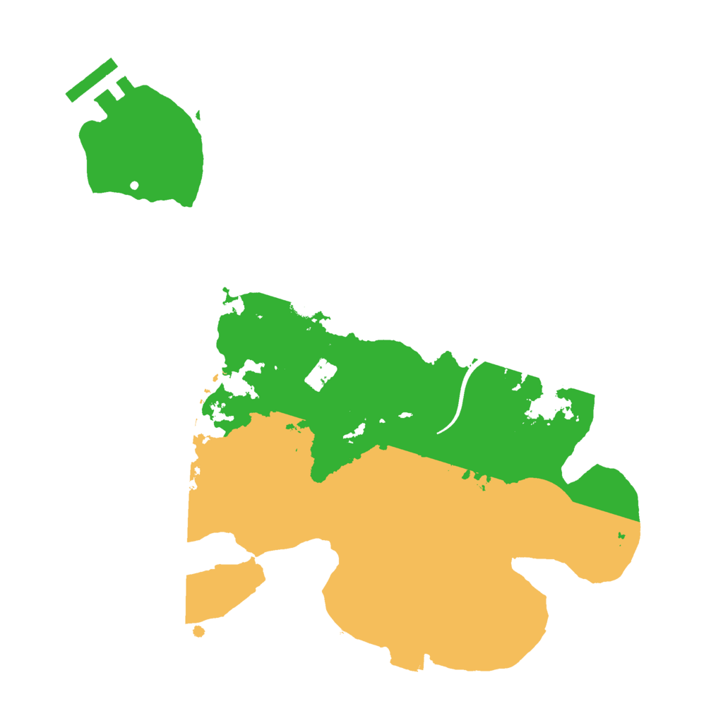 Biome Rust Map: Procedural Map, Size: 2500, Seed: 1551076748