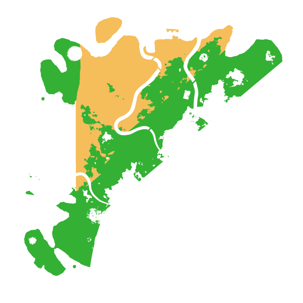 Biome Rust Map: Procedural Map, Size: 3700, Seed: 1820236