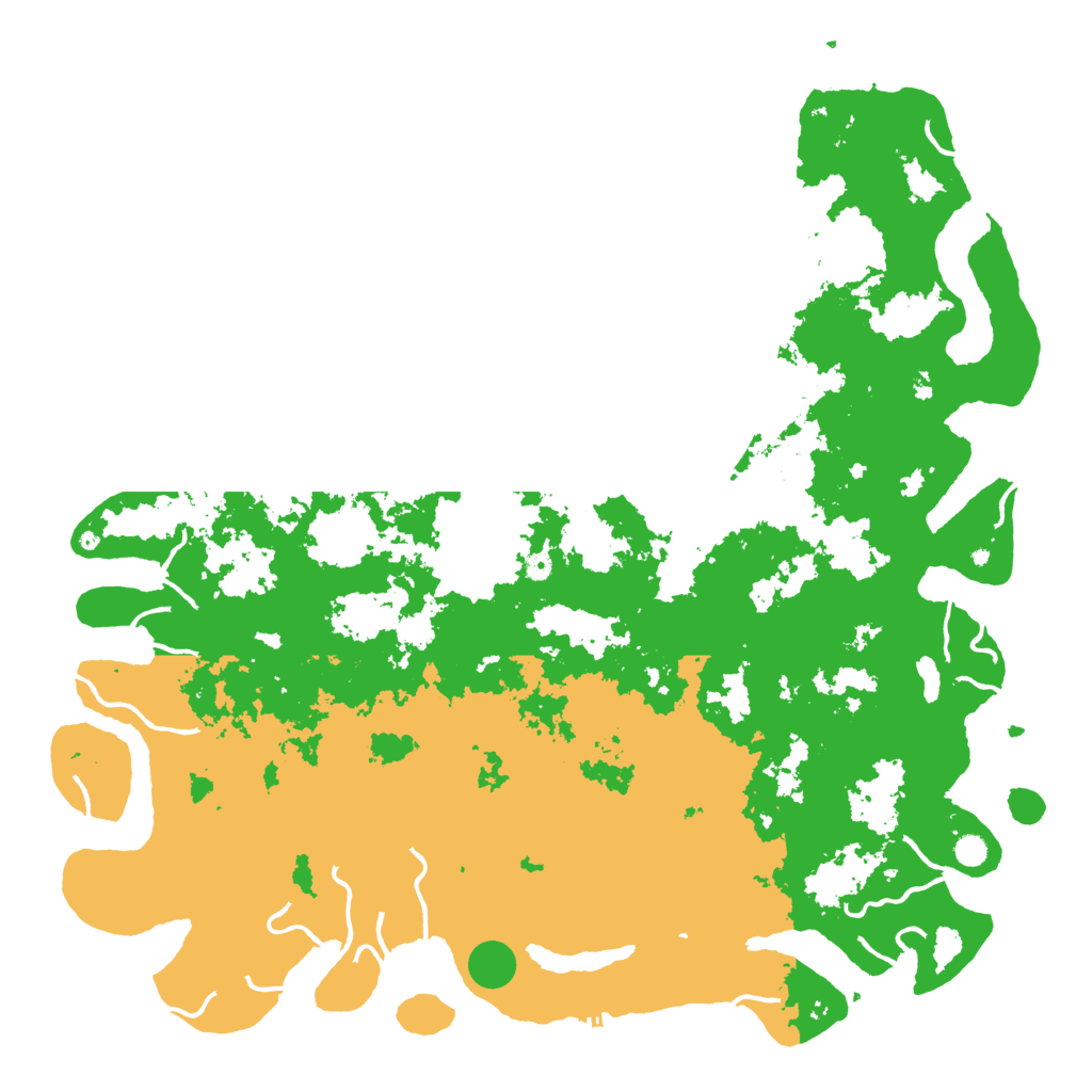 Biome Rust Map: Procedural Map, Size: 6000, Seed: 21500