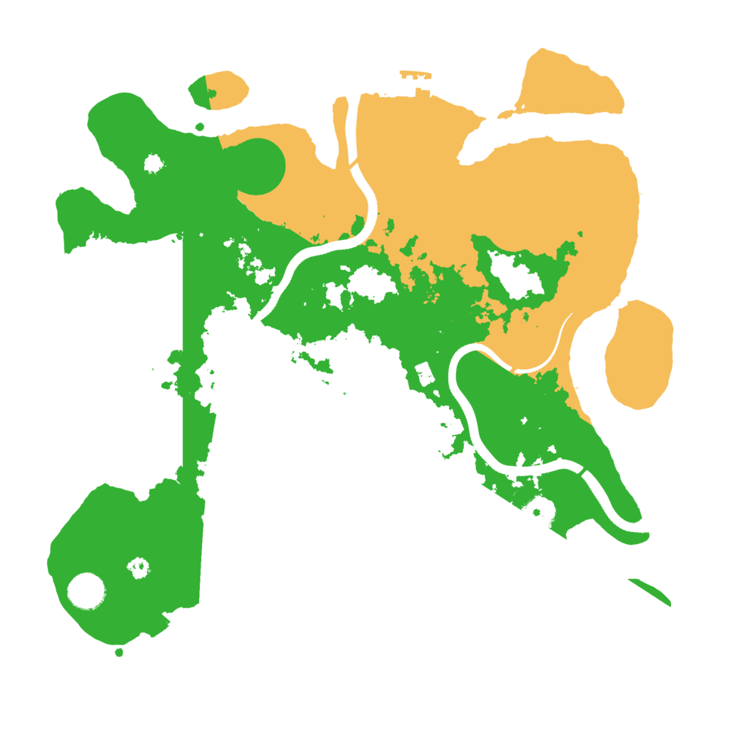 Biome Rust Map: Procedural Map, Size: 3500, Seed: 1722696445