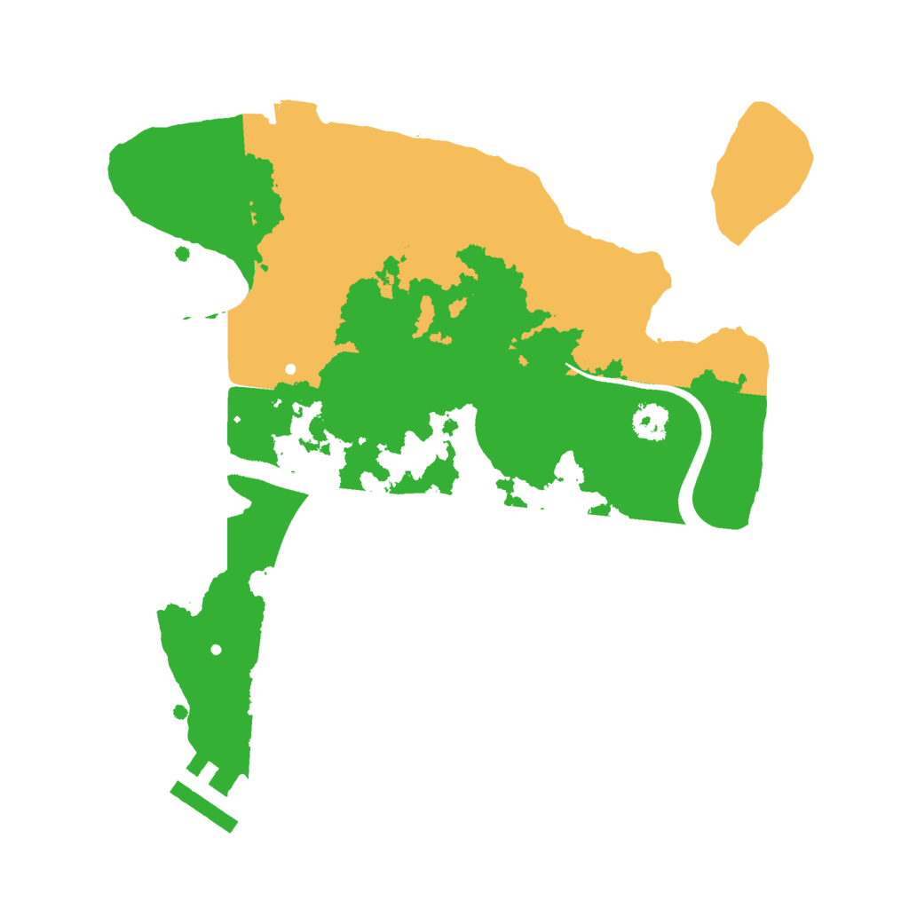 Biome Rust Map: Procedural Map, Size: 2500, Seed: 7920348