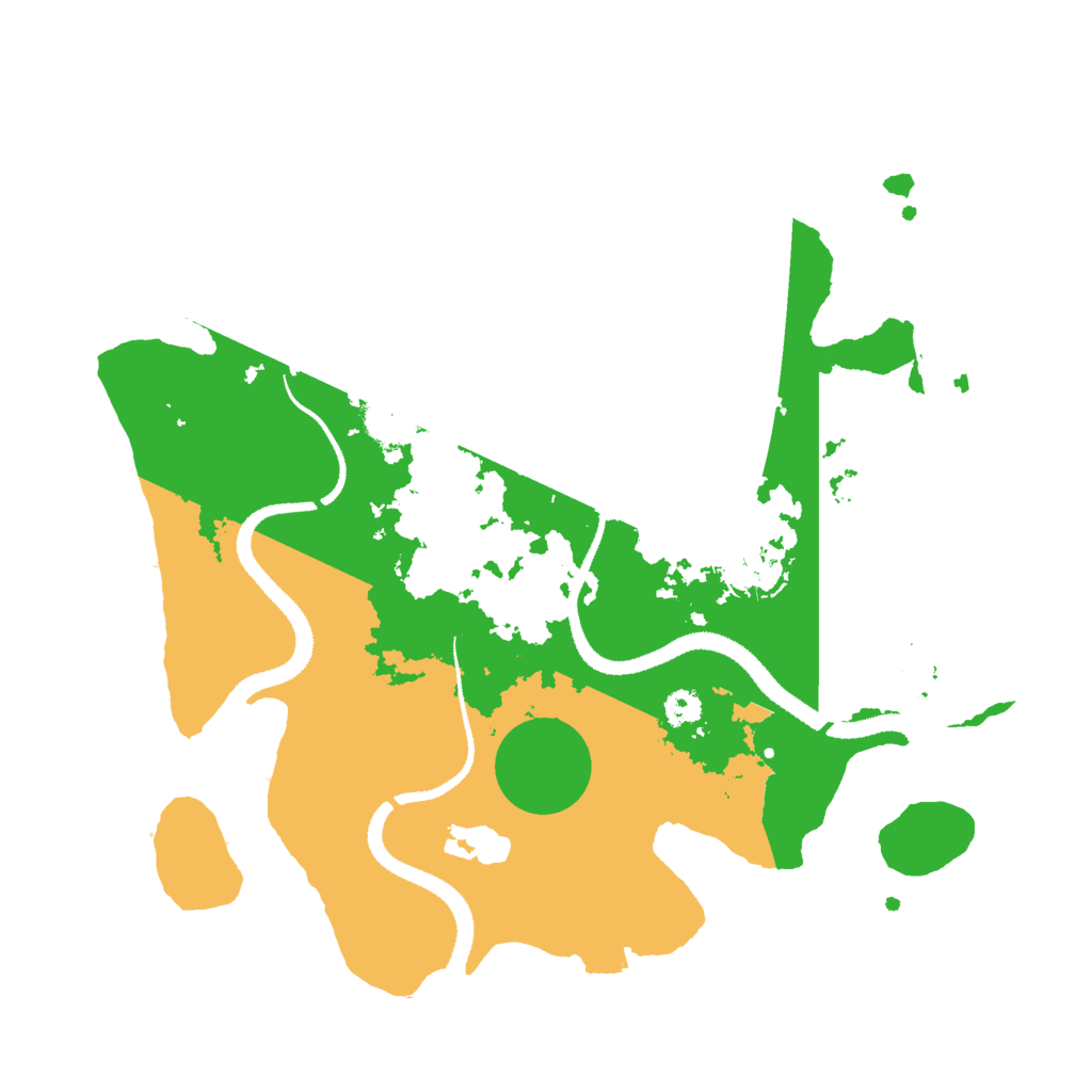 Biome Rust Map: Procedural Map, Size: 3000, Seed: 12229220