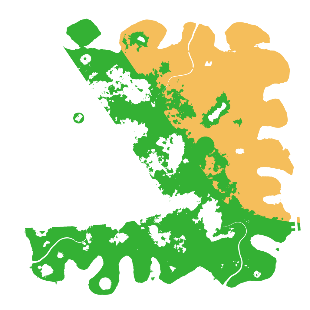Biome Rust Map: Procedural Map, Size: 4550, Seed: 15351