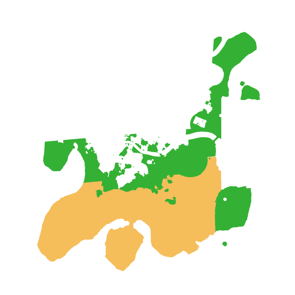 Biome Rust Map: Procedural Map, Size: 2550, Seed: 5423212