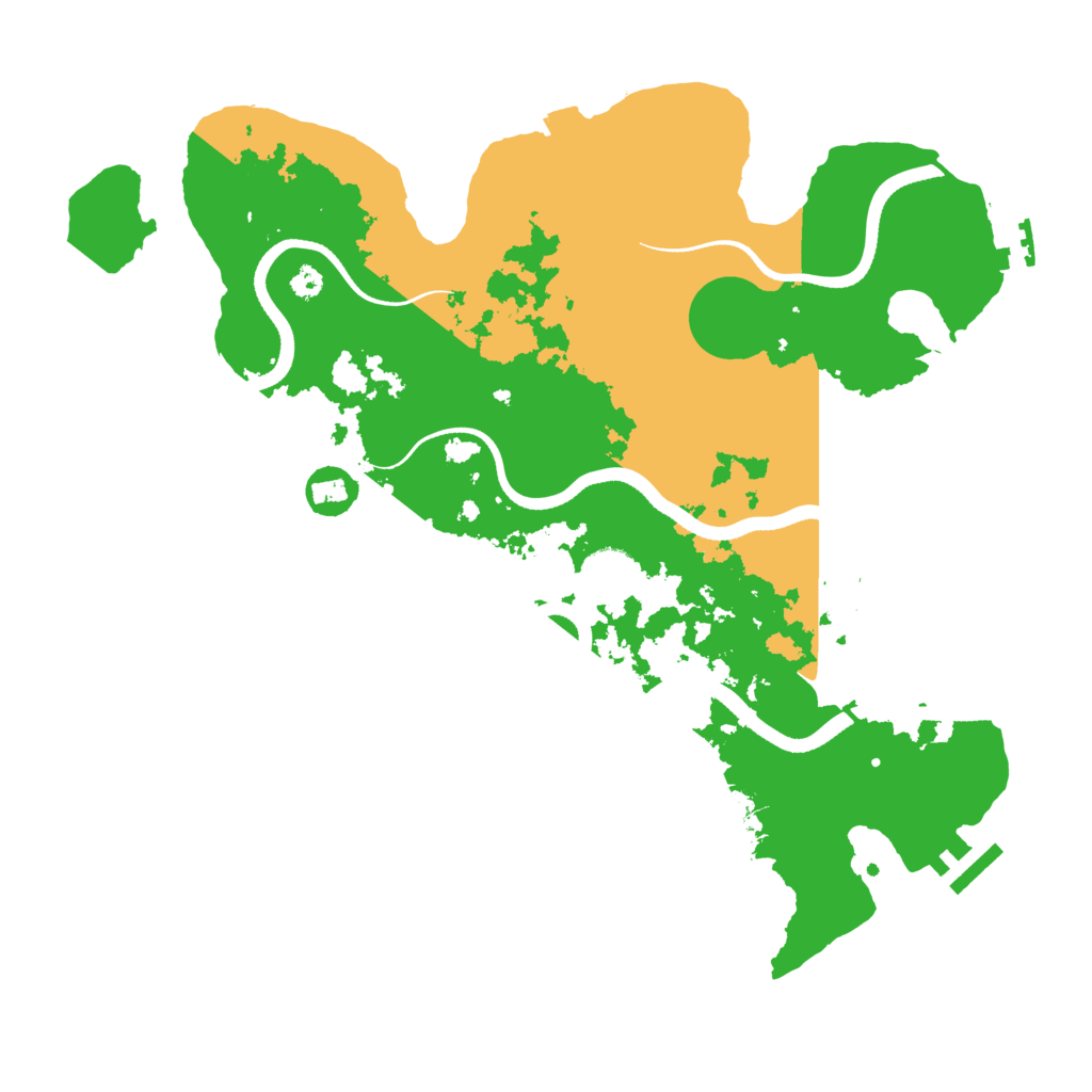Biome Rust Map: Procedural Map, Size: 3500, Seed: 568