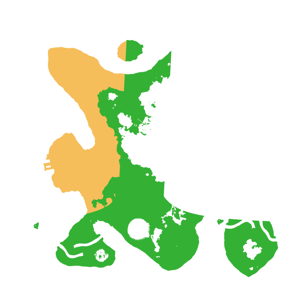 Biome Rust Map: Procedural Map, Size: 2500, Seed: 25151