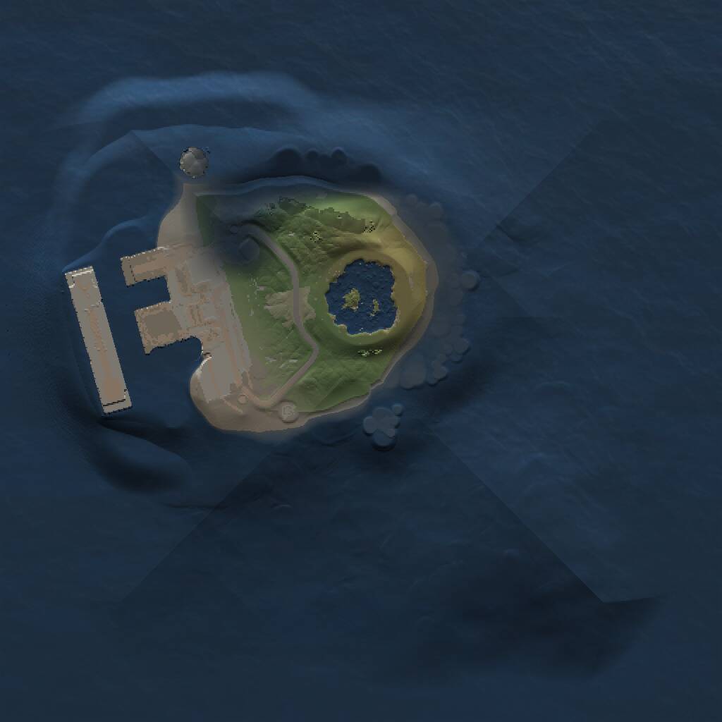 Rust Map: Procedural Map, Size: 1000, Seed: 1570236120, 2 Monuments