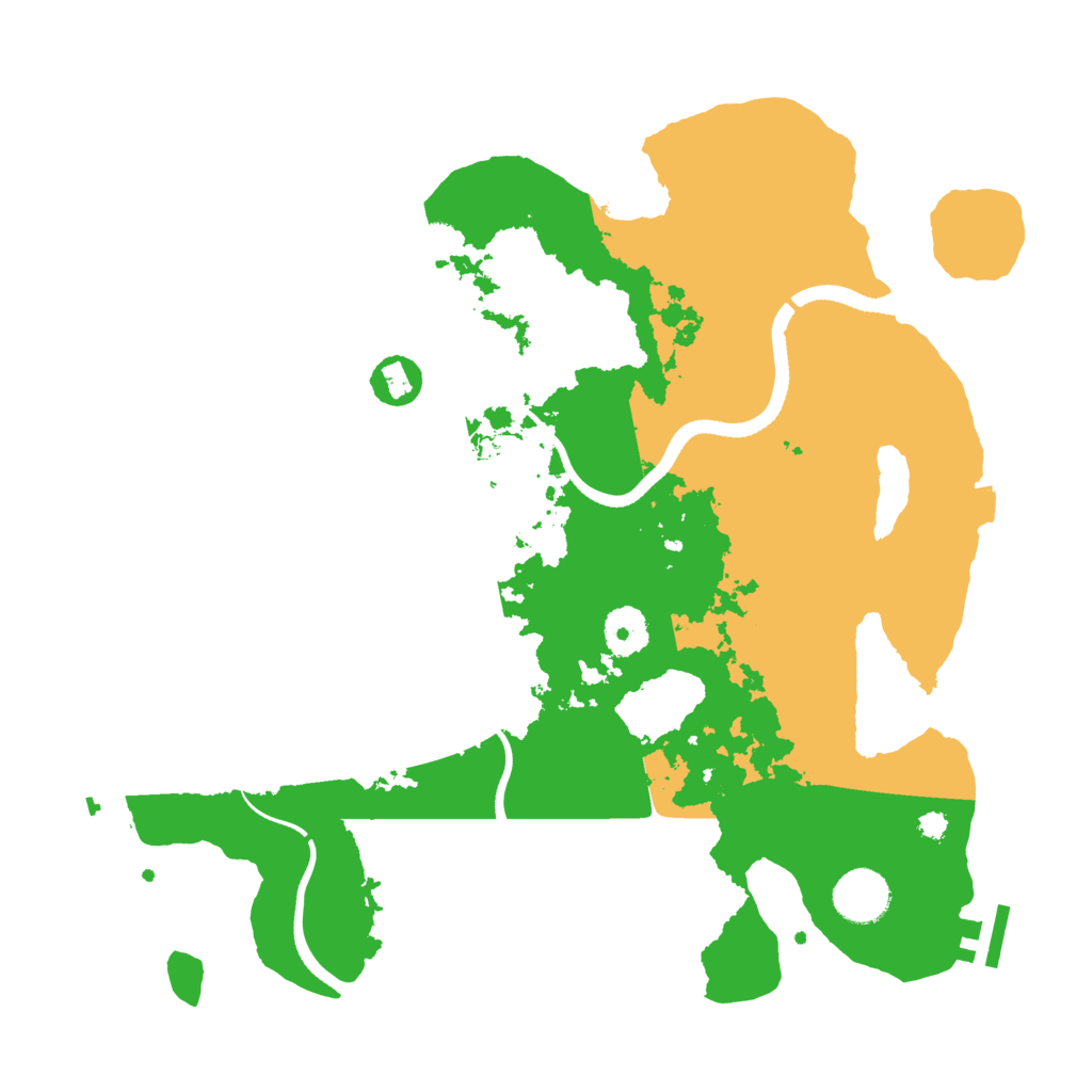 Biome Rust Map: Procedural Map, Size: 3500, Seed: 137529176