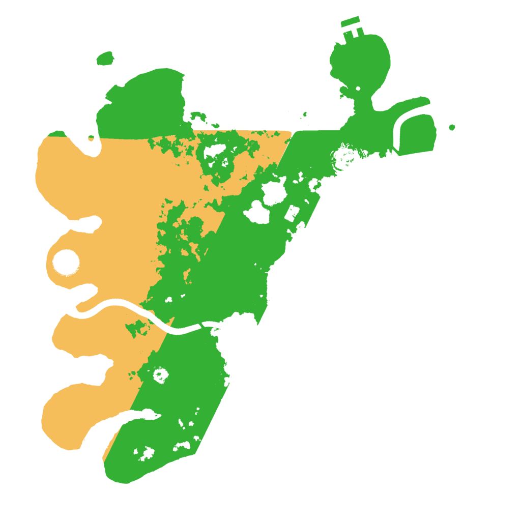 Biome Rust Map: Procedural Map, Size: 3500, Seed: 114818