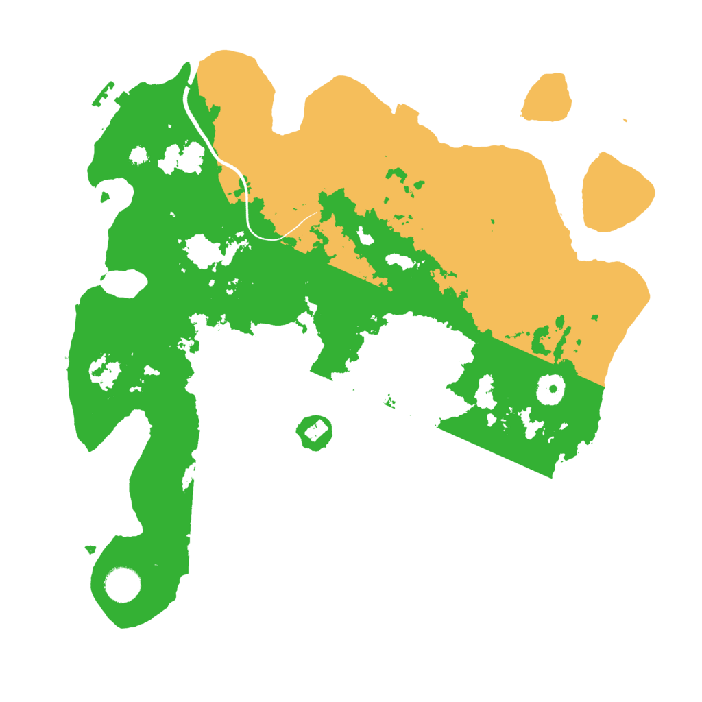 Biome Rust Map: Procedural Map, Size: 3500, Seed: 73691049