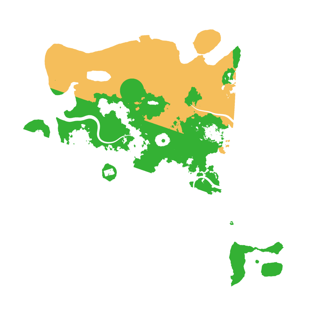 Biome Rust Map: Procedural Map, Size: 3500, Seed: 599040235