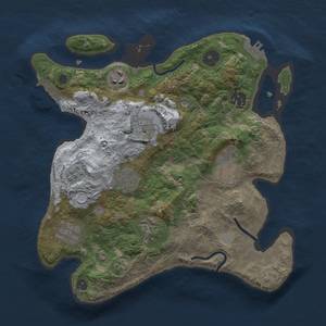 Thumbnail Rust Map: Procedural Map, Size: 3000, Seed: 662653377, 16 Monuments