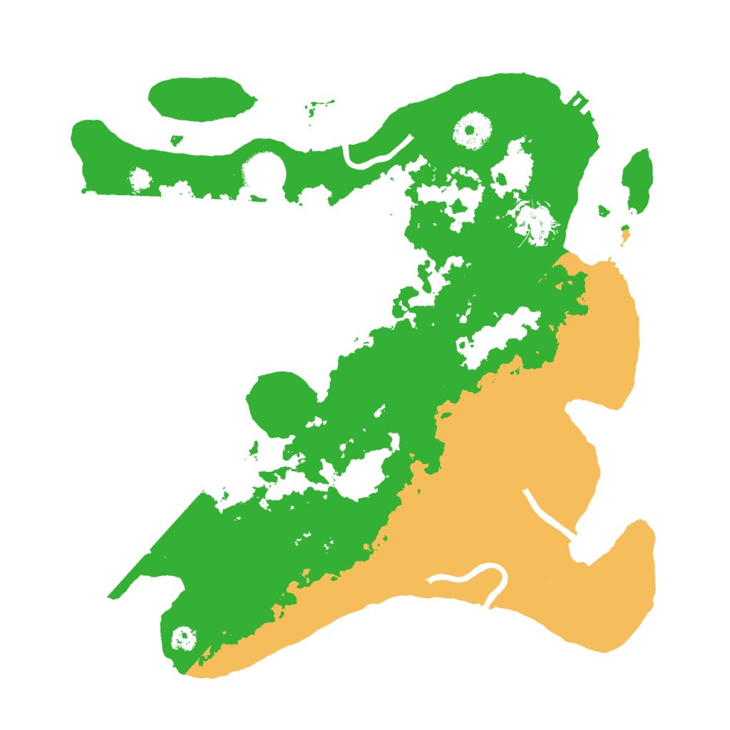 Biome Rust Map: Procedural Map, Size: 3000, Seed: 662653377