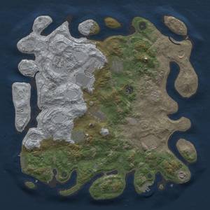 Thumbnail Rust Map: Procedural Map, Size: 4000, Seed: 1793751286, 19 Monuments