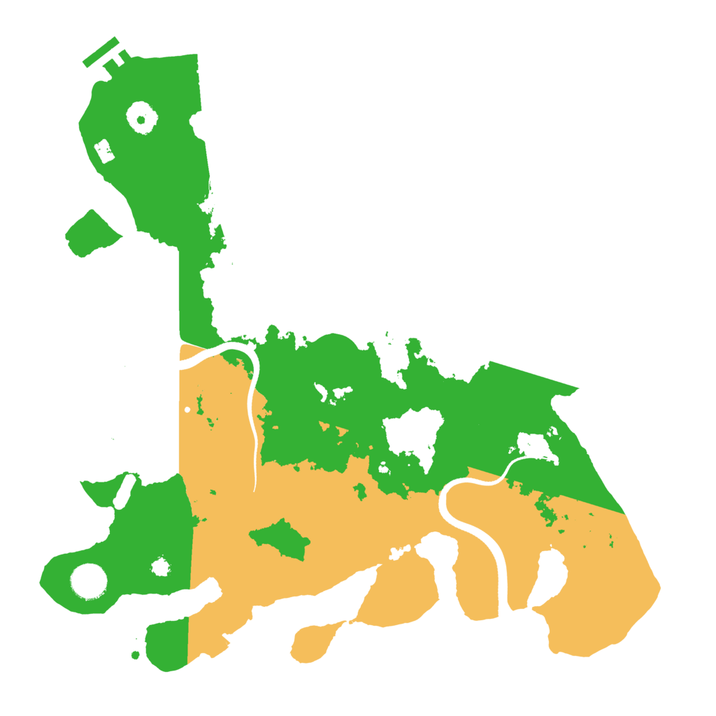 Biome Rust Map: Procedural Map, Size: 3500, Seed: 123279952