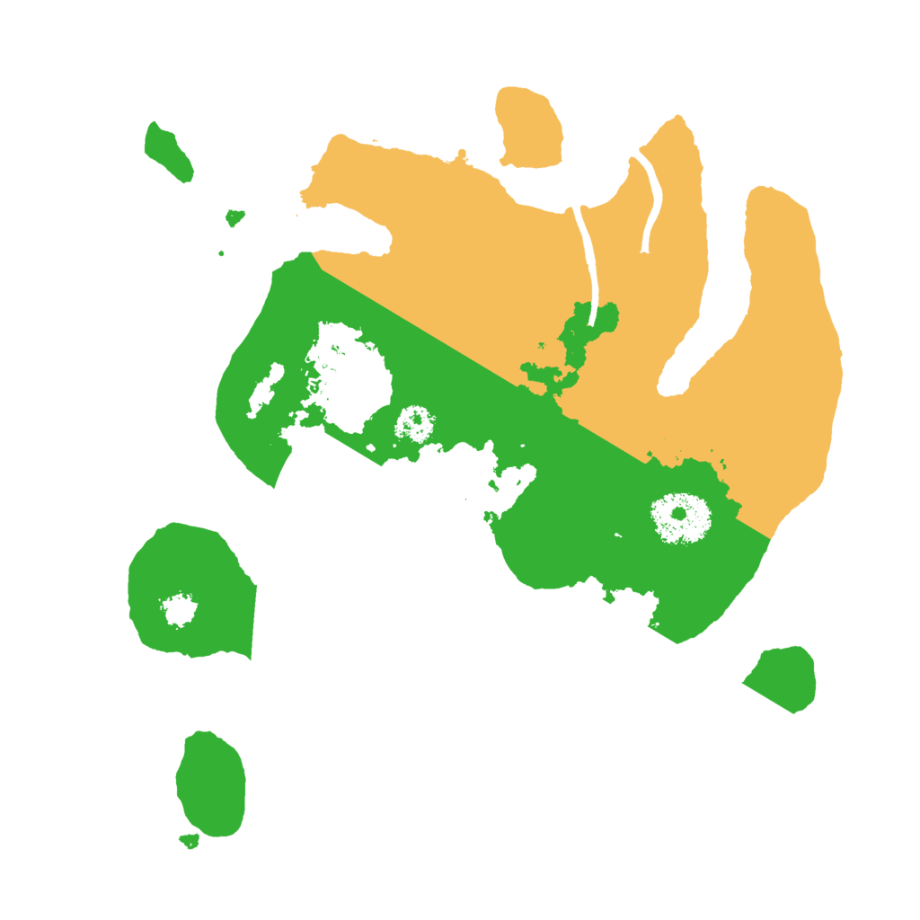 Biome Rust Map: Procedural Map, Size: 2500, Seed: 4657981