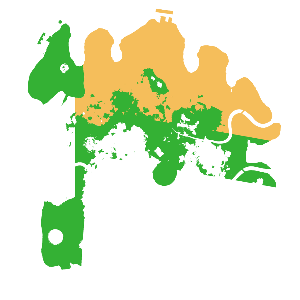 Biome Rust Map: Procedural Map, Size: 3500, Seed: 1216342867