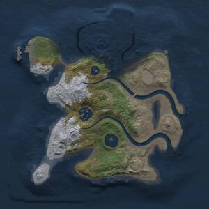 Thumbnail Rust Map: Procedural Map, Size: 2250, Seed: 7983648, 6 Monuments