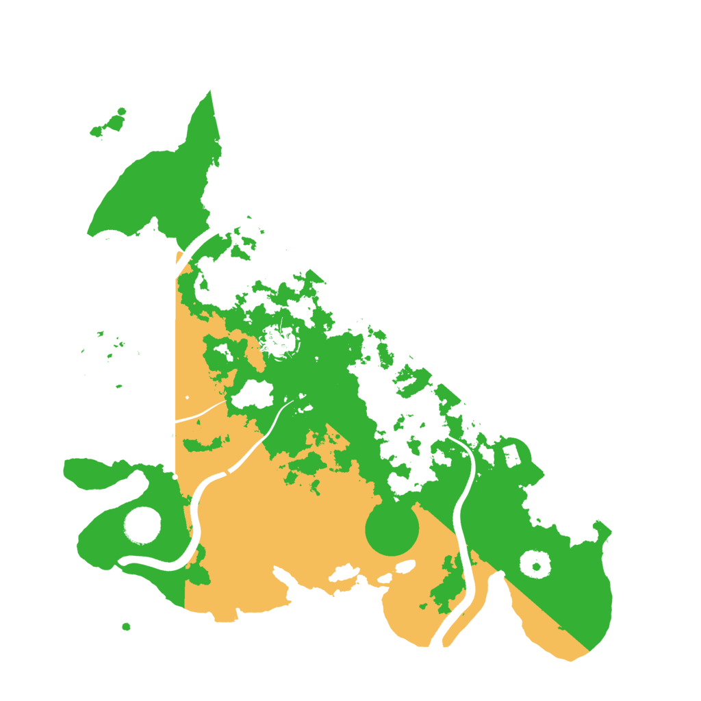 Biome Rust Map: Procedural Map, Size: 3500, Seed: 1892528158