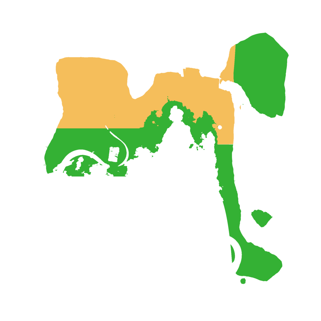 Biome Rust Map: Procedural Map, Size: 2300, Seed: 23525