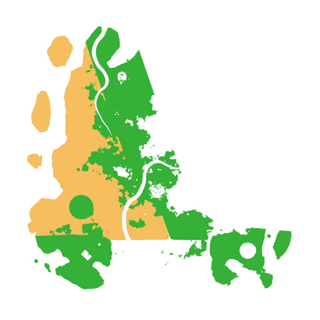 Biome Rust Map: Procedural Map, Size: 3500, Seed: 3727624