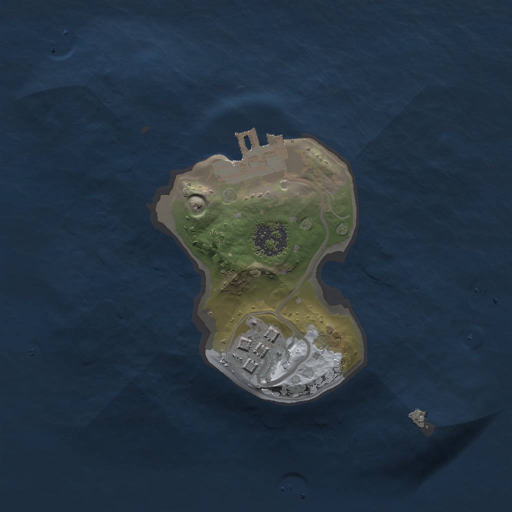 Rust Map: Procedural Map, Size: 1500, Seed: 422353, 6 Monuments