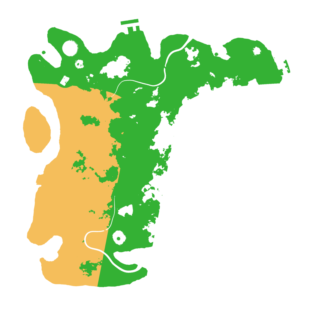 Biome Rust Map: Procedural Map, Size: 3500, Seed: 724916313