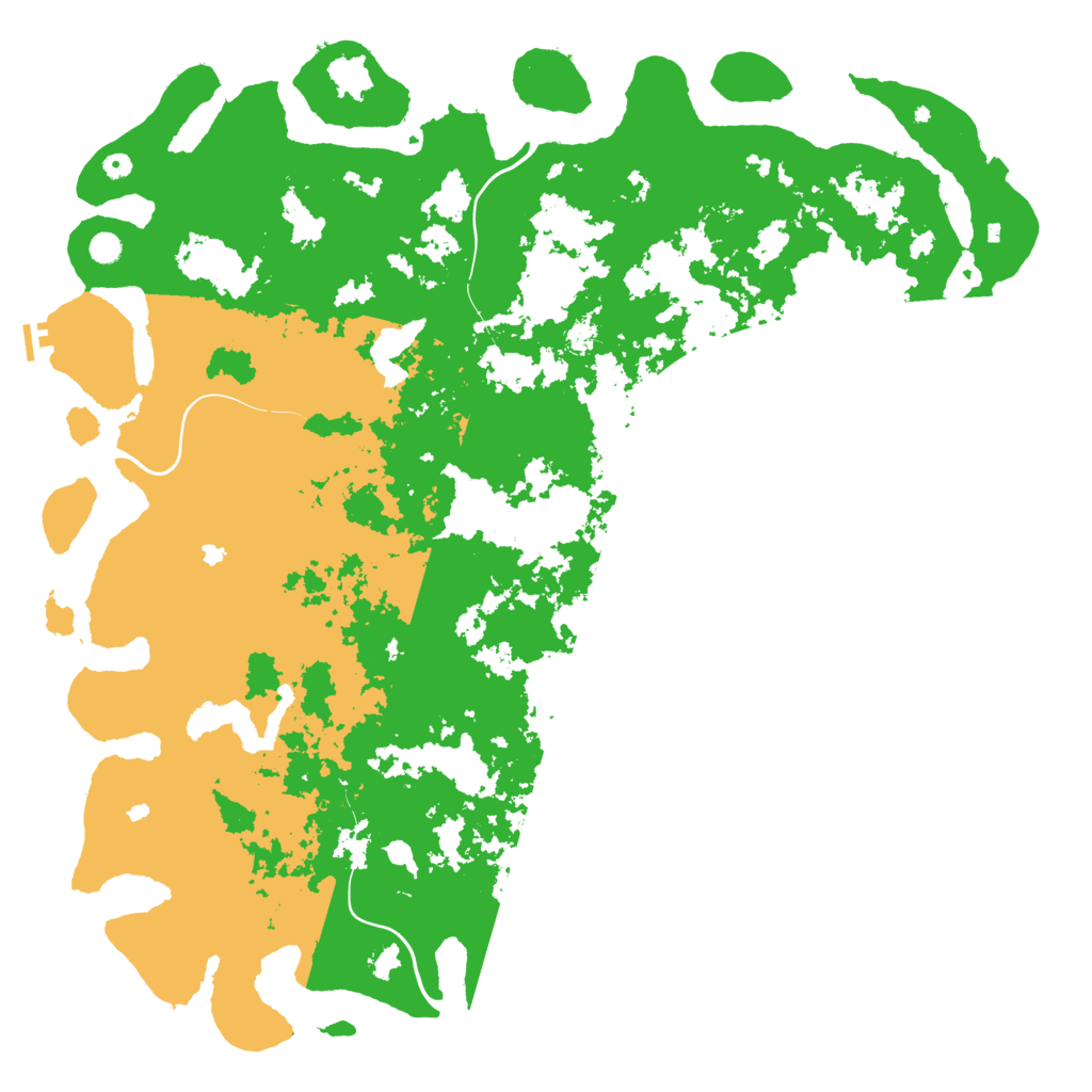 Biome Rust Map: Procedural Map, Size: 6000, Seed: 1541697463