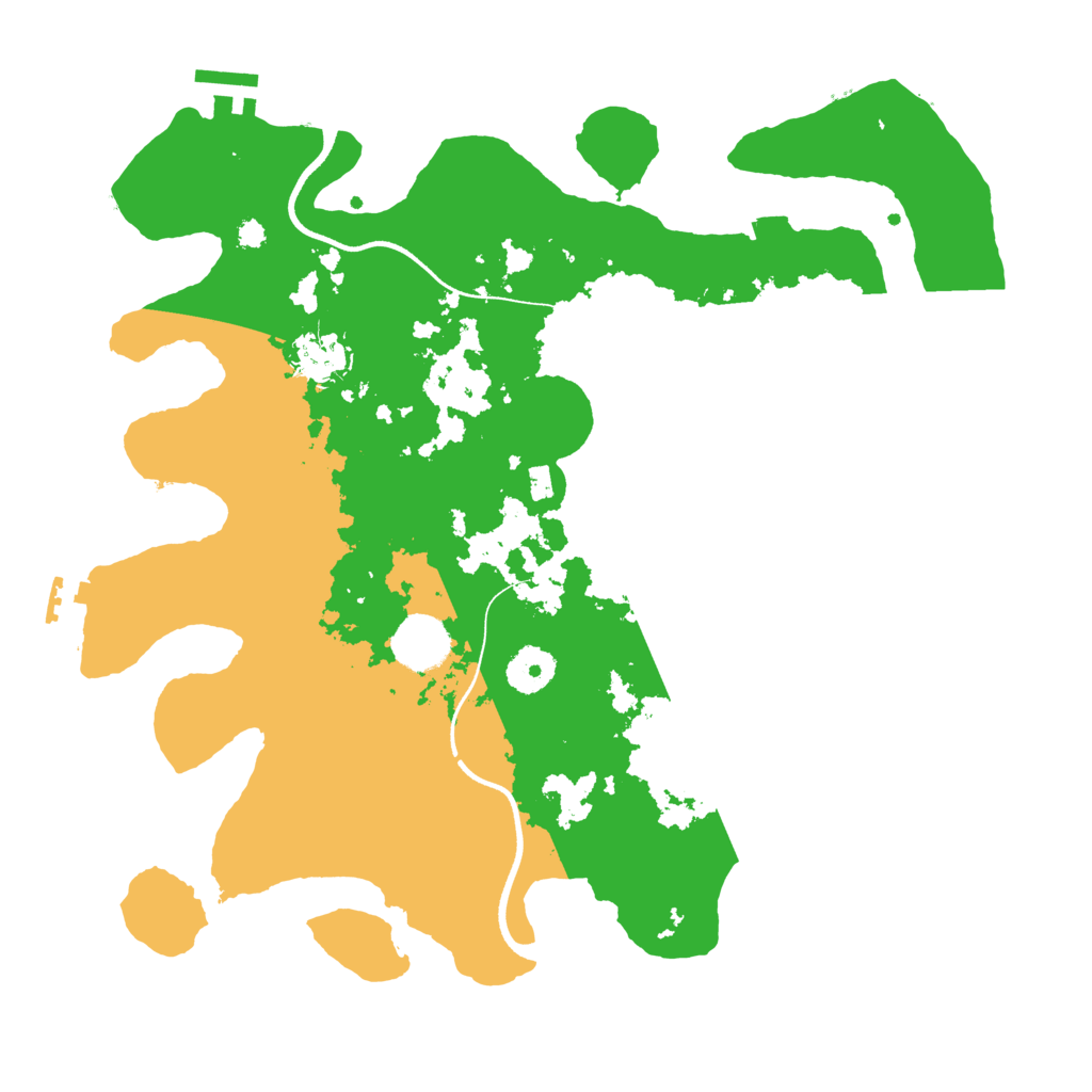 Biome Rust Map: Procedural Map, Size: 3500, Seed: 41588449