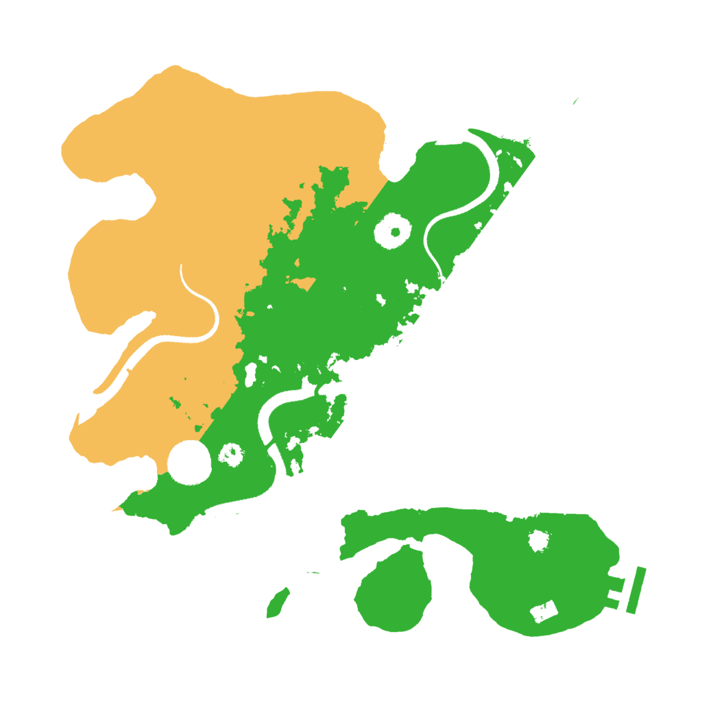 Biome Rust Map: Procedural Map, Size: 3000, Seed: 630368333