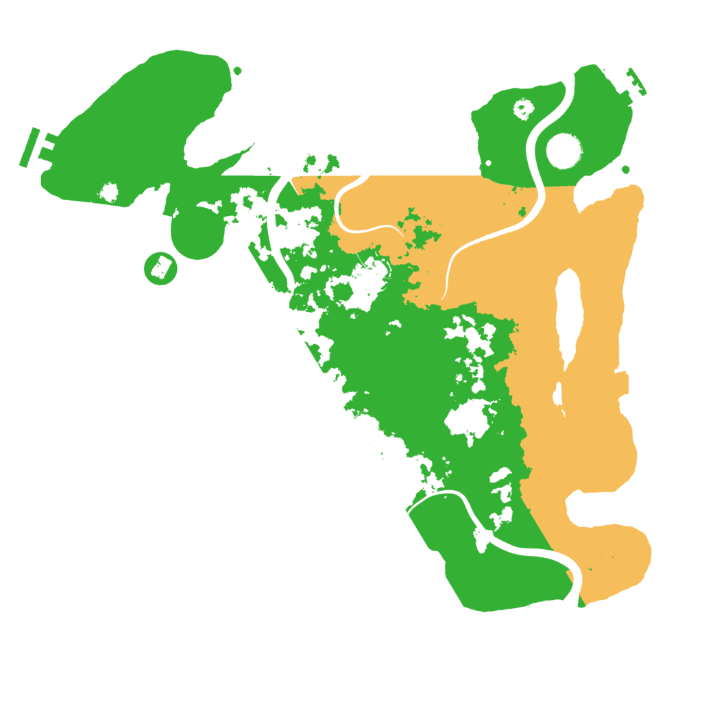 Biome Rust Map: Procedural Map, Size: 3500, Seed: 62641144