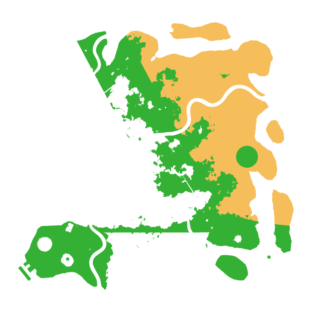 Biome Rust Map: Procedural Map, Size: 3750, Seed: 2119558496