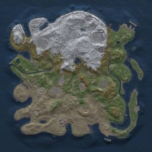 Thumbnail Rust Map: Procedural Map, Size: 3500, Seed: 872357764, 14 Monuments