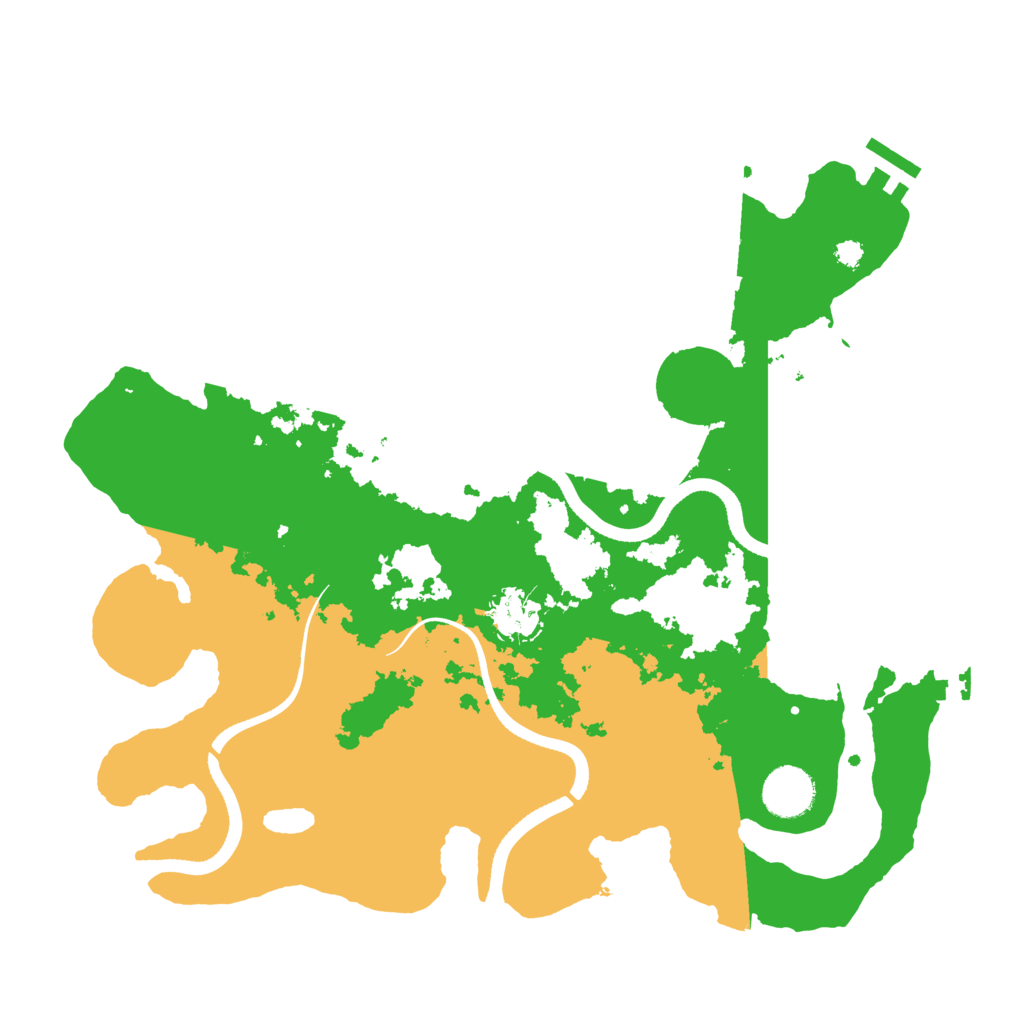 Biome Rust Map: Procedural Map, Size: 3500, Seed: 872357764