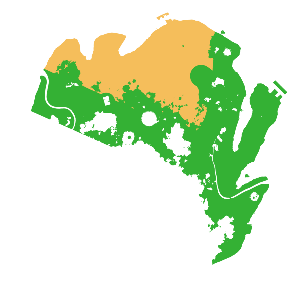Biome Rust Map: Procedural Map, Size: 3500, Seed: 21534