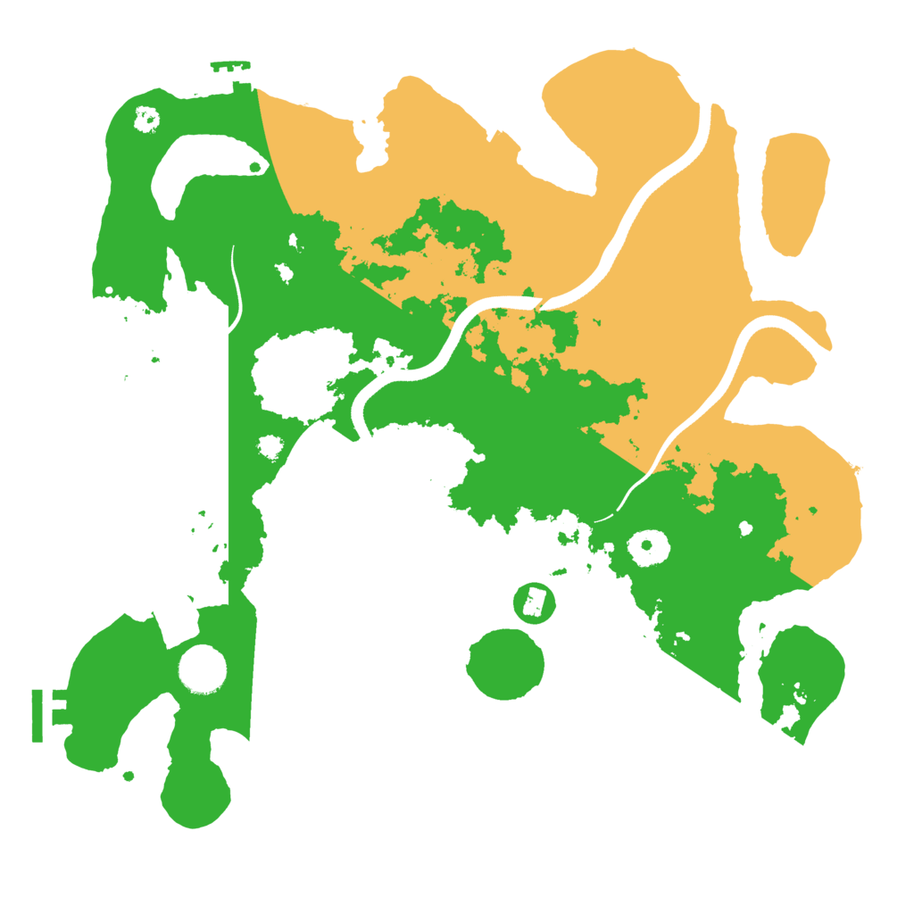 Biome Rust Map: Procedural Map, Size: 3500, Seed: 97212151