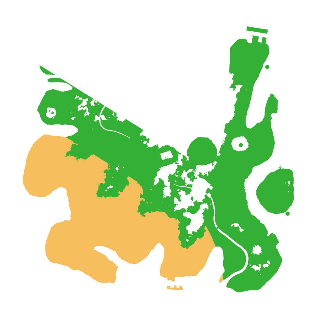 Biome Rust Map: Procedural Map, Size: 3000, Seed: 464787077