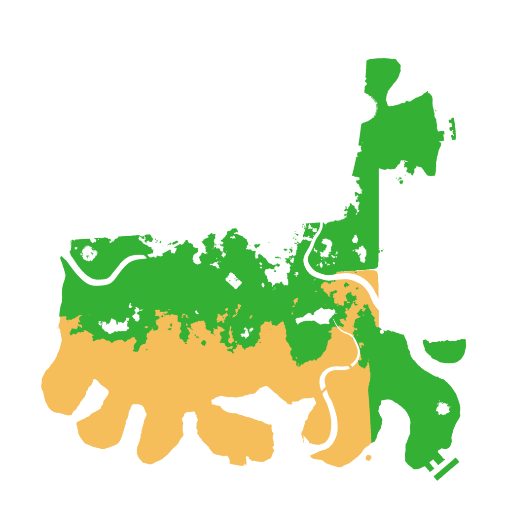 Biome Rust Map: Procedural Map, Size: 3500, Seed: 1457454822