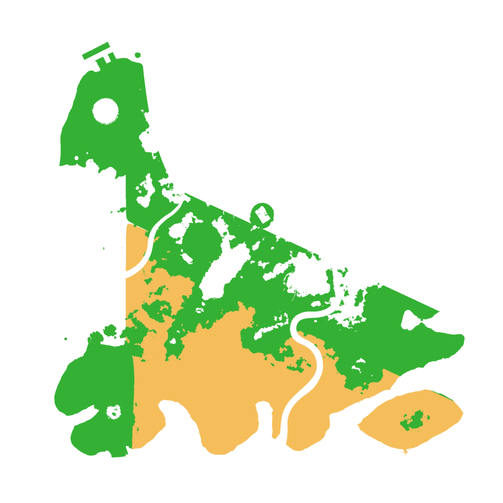 Biome Rust Map: Procedural Map, Size: 3500, Seed: 29761