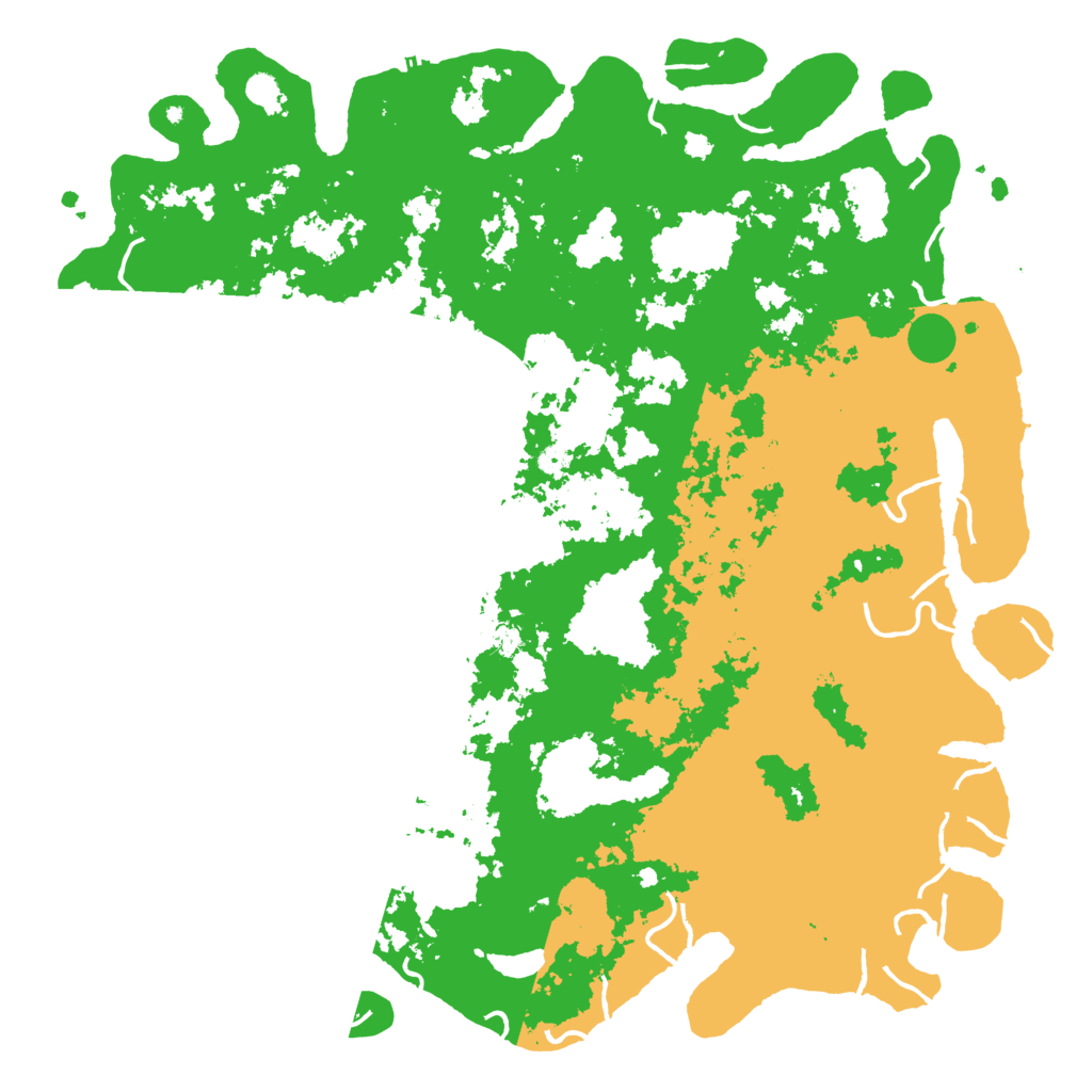 Biome Rust Map: Procedural Map, Size: 6000, Seed: 57427